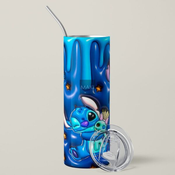 Stitch drink blue puff