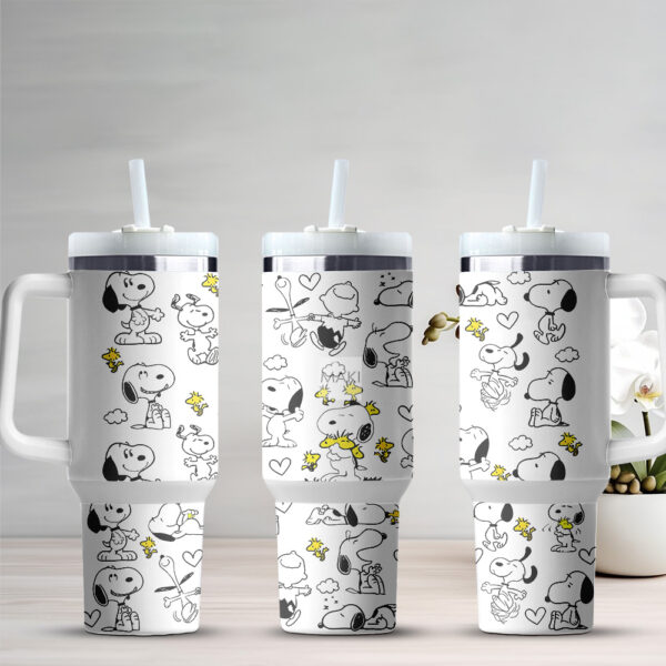 SNOO3 Termo tumbler Snoopy White 40oz