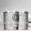 Termo tumbler Jack Skellington BW 40oz