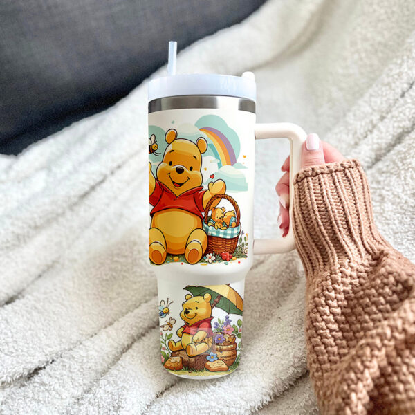 5 Termo tumbler Winnie b/w 40oz